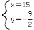system%28x=15%2Cy=-9%2F2%29