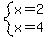 system%28x=2%2Cx=4%29