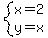 system%28x=2%2Cy=x%29