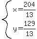 system%28x=204%2F13%2C+y=129%2F13%29