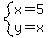 system%28x=5%2Cy=x%29