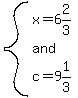 system%28x=6%262%2F3%2Cand%2Cc=9%261%2F3%29