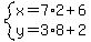 system%28x=7%2A2%2B6%2Cy=3%2A8%2B2%29