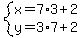 system%28x=7%2A3%2B2%2Cy=3%2A7%2B2%29