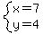 system%28x=7%2Cy=4%29