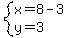 system%28x=8-3%2Cy=3%29