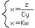 system%28x=z%2F%28Cy%29%2Cx=Kw%29