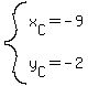 system%28x%5BC%5D=-9%2Cy%5BC%5D=-2%29