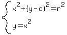 system%28x%5E2+%2B+%28y-c%29%5E2=r%5E2%2Cy=x%5E2%29