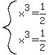 system%28x%5E3=1%2F2%2Cx%5E3=1%2F2%29