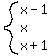 system%28x-1%2C+x%2C+x%2B1%29