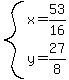 system%28x=53%2F16%2Cy=27%2F8%29
