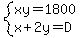 system%28xy=1800%2Cx%2B2y=D%29