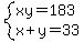 system%28xy=183%2Cx%2By=33%29