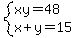 system%28xy=48%2Cx%2By=15%29