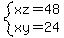 system%28xz=48%2Cxy=24%29