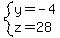 system%28y=-4%2Cz=28%29