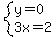 system%28y=0%2C3x=2%29