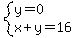 system%28y=0%2Cx%2By=16%29
