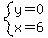 system%28y=0%2Cx=6%29