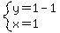 system%28y=1-1%2Cx=1%29