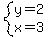 system%28y=2%2Cx=3%29