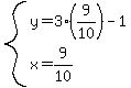 system%28y=3%289%2F10%29-1%2Cx=9%2F10%29