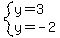 system%28y=3%2Cy=-2%29