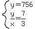 system%28y=756%2Cy%2Fx=7%2F3%29