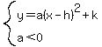 system%28y=a%28x-h%29%5E2%2Bk%2Ca%3C0%29