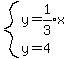 system%28y=expr%281%2F3%29x%2Cy=4%29