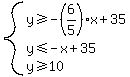 system%28y%3E=-%286%2F5%29x%2B35%2Cy%3C=-x%2B35%2Cy%3E=10%29