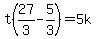 t%2827%2F3-5%2F3%29=5k