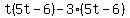 t%285t-6%29-3%285t-6%29
