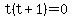 t%28t%2B1%29=0