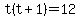 t%28t%2B1%29=12
