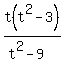 t%28t%5E2-3%29%2F%28t%5E2-9%29