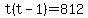 t%28t-1%29=812