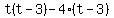 t%28t-3%29-4%28t-3%29