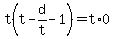 t%28t-d%2Ft-1%29=t%2A0
