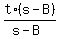 t%2A%28s+-+B%29%2F%28s+-+B%29