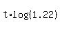 t%2Alog%28%281.22%29%29