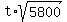 t%2Asqrt%285800%29