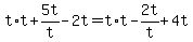 t%2At%2B5t%2Ft-2t=t%2At-2t%2Ft%2B4t