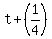 t%2B%281%2F4%29%29