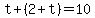 t%2B%282%2Bt%29=10