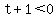 t%2B1%3C0