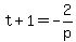 t%2B1=-2%2Fp