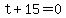 t%2B15=0