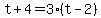 t%2B4=3%28t-2%29